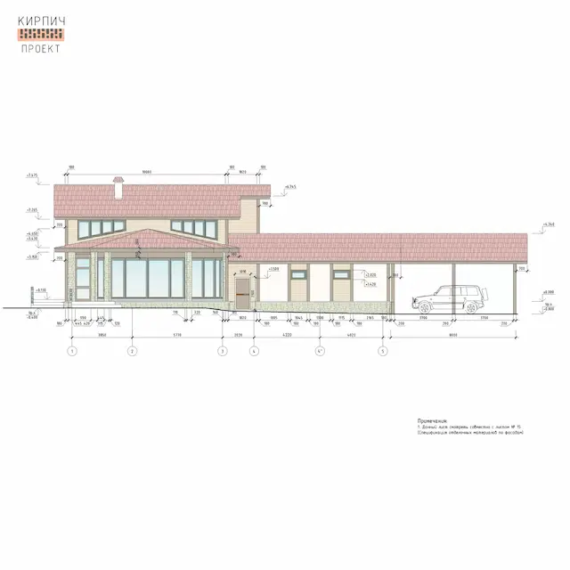 Design of a guest house in the Moscow region